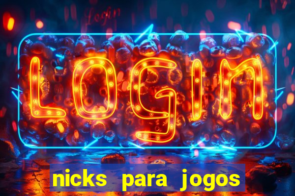 nicks para jogos de tiro